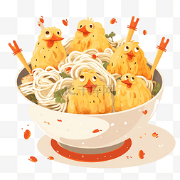 新鲜香蕉图片_鸡肉面条插图