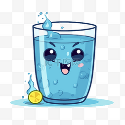 喝水可爱图片_喝水