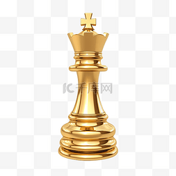 黄金国际象棋车 3d 渲染