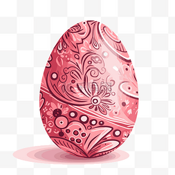 复活节彩蛋图片_粉紅色的複活節彩蛋 向量