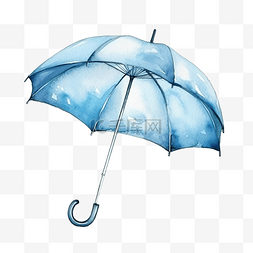 阳伞图片_水彩雨伞天气