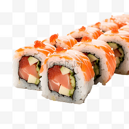 海藻图片_三文鱼卷寿司日本料理亚洲美味食