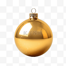 光图片_明亮的金色玻璃圣诞球