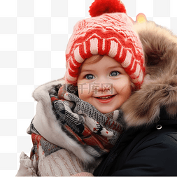 嬰兒走路图片_圣诞市场户外妈妈手上可爱的小女