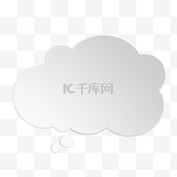 文本框图片_对话框气泡3d渲染云朵质感