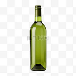 绿色的酒饮料瓶