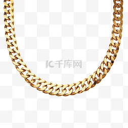 金链奢华珠宝，由金链交织成一条