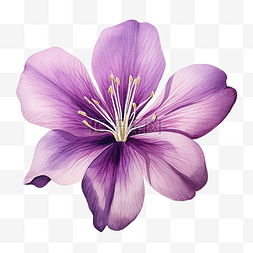 紫色的花的插图