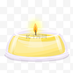 黄色香薰蜡烛