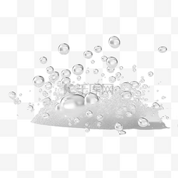 透明凝胶图片_带有气泡的白色泡沫