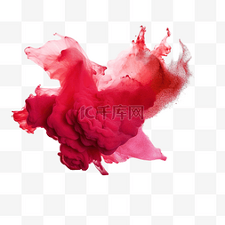 抽象红尘红烟水彩点的抽象艺术粉
