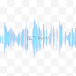 声音均衡器光效波浪蓝色
