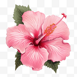 玉兰背景图片_孤立背景下盛开的粉红色芙蓉花