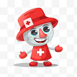红十字剪贴画可爱的瑞士人物人物