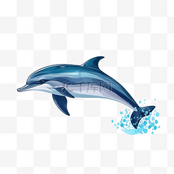 水彩贝壳图片_鲸鱼海豚鱼游泳水下海装饰