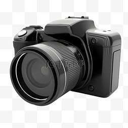 数码相机设备的 3d 插图
