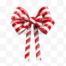 雪花图片_糖果手杖与弓丝带装饰品圣诞节隔