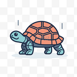 用于网页设计和插图的海龟符号图