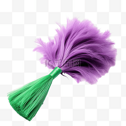 掸子 绿色 紫色