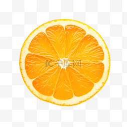 新鲜水果片图片_简单的橙橙水果片