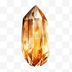 水晶锆石水彩插图