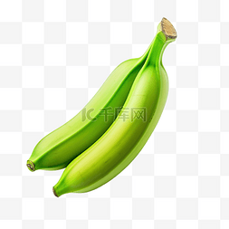 皮膚图片_孤立的绿色香蕉