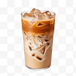 多哥图片_杯子文件中的冰咖啡或拿铁咖啡png