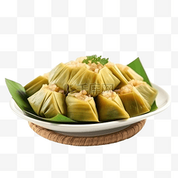 开斋节穆巴拉克的 ketupat 特色菜