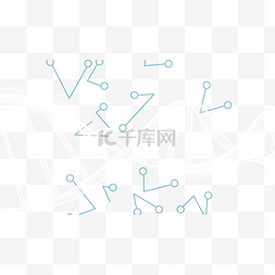 白色横光效图片_抽象光效螺旋dna分子结构横图科技