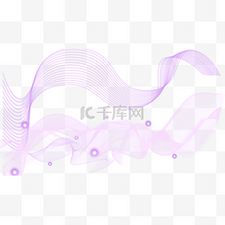 抽象光效紫色线条