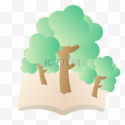 绿色春季树木图片_春季植树节绿色大树免扣素材图