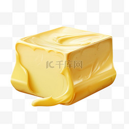 图形美味黄油元素立体免抠图案
