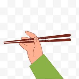 手拿筷子夹菜设计图