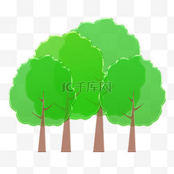 绿叶图片_毛玻璃风植树节PNG素材