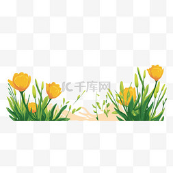 春季花草素材装饰