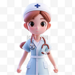 图片_女神节妇女节女护士形象免抠图片