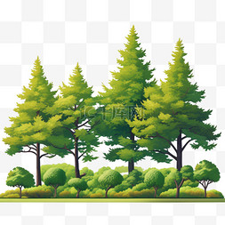 绿化立面景观林园树图片