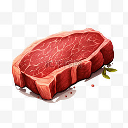 食物合成图片_合成牛肉食物元素立体免抠图案