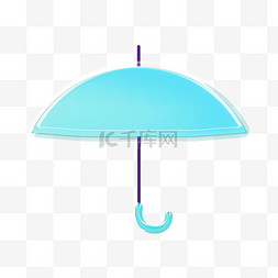 太阳伞图片_玻璃风绿色雨伞免抠图片