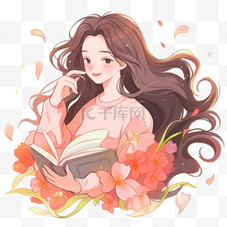 卡通女神节元素图片_女神节38妇女节手绘卡通女生42免