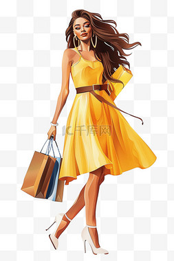 腰带图片_女人妇女节购物手绘元素