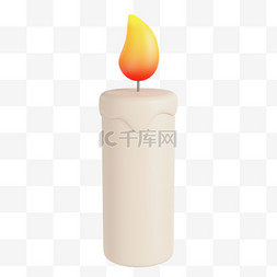 3D蜡烛烛光设计图