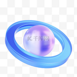 圆球几何图片_3D玻璃几何圆环设计图