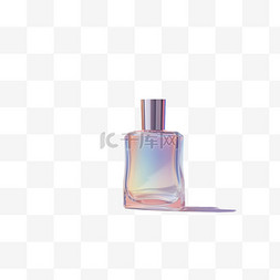 彩色香水瓶元素立体免抠图案