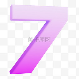 3D数字7设计