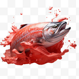 鱼图片_鱼鱼肉元素立体免抠图案