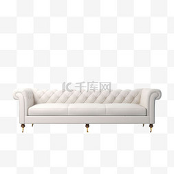简约沙发元素立体免抠图案