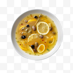 柠檬酸汤元素立体免抠图案
