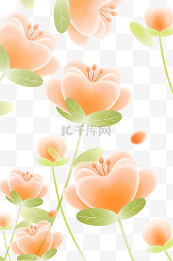 花瓣设计图图片_梦幻弥散花朵底纹装饰设计图