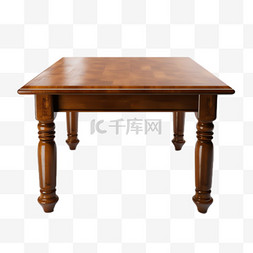 桌子木头元素立体免抠图案
